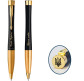 Ручка шариковая Parker 30035_T011y Urban 17 Muted Black GT Тризуб + Слава Украине
