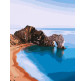 Картина раскраска по  номерам на холсте - 40*50см Strateg GS711 Скала Durdle Door