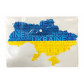 Папка-конверт А4 с кнопкой с принтом ЛИДЕР 2201-212 Карта Украины