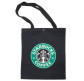 Сумка через плечо Экосумка-шопер чёрный 34*39см Starbucks №1913-7-S