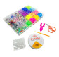 Набор для плетения резинками Rainbow Loom 550шт. + бусины Crystal Tec + аксессуары 96-67