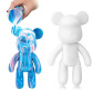Игрушка кукла Флюидный медвежонок 23см DIY Fluid Bear Bearbrick с 3-я красками №1262