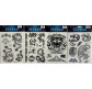 Флеш Тату 13*23см черно-белая Tattoo Mix SТ-1629