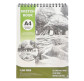 Альбом для эскизов скетчбук А4 24арк 150г/м2 Clear Grain SketchPad на спирали А42401