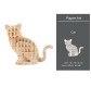 Конструктор деревянный 3D Wooden Art МО001-006 Cat 10,2*3,8*9см
