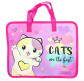 Папка-портфель А4 Kidis пластик на молнии FC 14082 Cats are the best