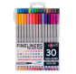 Ручки капиллярные Santi линер Fineliners набор разноцветные 30шт 390995