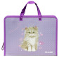 Папка-портфель 25,5*35см Class пластик на молнии 5634-24C Princess Cat