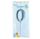 Свечка для торта серебристая Цифра-0 Party Candles 7см 031185-0с