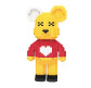 Конструктор 3D Magic Blocks Мишка с сердцем 1241 деталь, кор.33*24,5*5см №8120