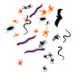 Хэллоуин Набор декоративных элементов Halloween Паучки, Жучки, Сколопендри и тд, ассорти №24-519
