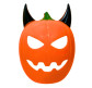 Маска Тыква с рогами карнавальная Хеллоуин (Halloween) 24см 7123