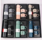 Термос Vacuum flask set метал 500 мл набор с 3-я чашками, ассорти №0300