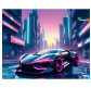 Папка-портфель 26*32см Josef Otten пластик на молнии Car neon 2025-08S