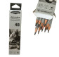 Карандаш простой графитный для ескизов Acmeliae 4B Drawing High Quality Pencil 1шт 8000-4B
