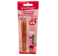 Карандаши чернографитные простые, набор 2шт. Acmeliae 4B Chubby Pencil 15см + точилка и ластик 43071