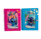 Блокнот на спирали А5 60лист. Лидер обложка с сыпучими шариками Стич, ассорти №32К-104