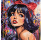 Картина раскраска по  номерам на холсте  - 40*40см Идейка КН8601 Современная Белоснежка