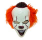 Маска Оно, Злой Клоун Пеннивайз с волосами карнавальная 28см 7128
