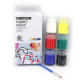 Краска для ткани Art Rangers/Nation набjр 6цв. по 22мл FabricPaint + кисть FAC0622/A06015-4