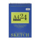 Альбом для эскизов скетчбук А4 24л. 200г/м2 Art Nation SketchPad на спирали XQSU4200