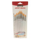 Набор кистей 12шт Bomeijia Artist Brush синтетика круглые К-1356