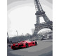 Картина раскраска по  номерам на холсте - 40*50см Strateg DY227 Авто в Париже