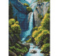 Алмазная мозаика по номерам на холсте 30*40см Идейка АМО20230 Водопад в горах