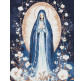 Алмазная живопись мозаика по номерам на холсте - 40*50см Идейка АМО8201 Непорочная Дева