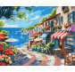 Картина раскраска по  номерам на холсте  - 40*50см Идейка КН2792 Приморский город