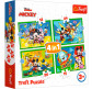 Пазлы Trefl 4в1 12-24 эл. 34616 Микки Маус среди друзей