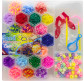 Набор для плетения резинками Rainbow Loom Band 400шт. + крючок + рогатка + аксессуары 20*19см №205-1
