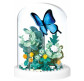 Конструктор 3D в колбе Flower Butterfly 6,8*8,5см, 130 дет №2540