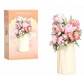Конструктор 3D в вазе Flower Butterfly 10,4*20,7см, 398 дет №866065