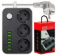 Фильтр питания, удлинитель 6usb+3розетки 4,1А 18В 1,8м ассорти CX-U613/83049