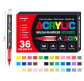 Маркер универсальный акриловый Acrylic Marker набор 36 шт 2025-36 на водной основе в пластиковом футляре