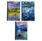 Блокнот А5 82л Оопт черные листы Monet 17903