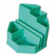 Підставка канцелярська пластик СП-К ПН-3_Бирюзовый