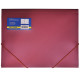 Папка А4 на гумках пластик BUROMAX 3913_Красный