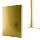 Адресна папка А4 СПЕКТР 'Троянда' Ламін. картон, однотонна  ПА015Л**_Золото