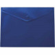 Папка-конверт А4 з кнопкою BUROMAX непрозорий 3925_Синий