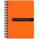 Блокнот спіраль В6 120арк ОФОРТ Campus пласт обкл 3розд PB63120-810_Оранжевый