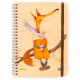 Блокнот спіраль А5 70арк KIRIsketch Дерево, Лисиця 770556-*/12123-*_в клетку
