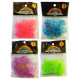 Гумки для плетіння Rainbow Loom 200шт. нєон 83** +крючок_Голубой (8369)