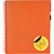 Блокнот 175*206мм OPTIMA Splash з ручкою та кол. наліпкою O20840-**_Оранжевый