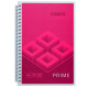 Зошит спіраль А5 96арк картон обкл BUROMAX Prime кл. BM.24551101-**_Розовый