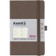 Щотижневик 12,5*19,5 Axent 2024 Partner Soft Diamond 8518-24-**-A_Ореховый