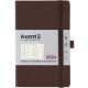 Щотижневик 12,5*19,5 Axent 2024 Partner Soft Diamond 8518-24-**-A_Коричневый