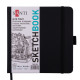 Блокнот для графіки скетчбук 18*18см 80арк 110г/м Santi 74319*_Черный