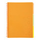 Зошит на спіралі А4 120арк Buromax пласт обкл 3 розд. Neon кл. BM.24349911-**_Оранжевый